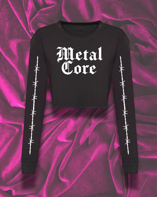 Metal Core Long Sleeve Tee (Crop & Unisex Fit)