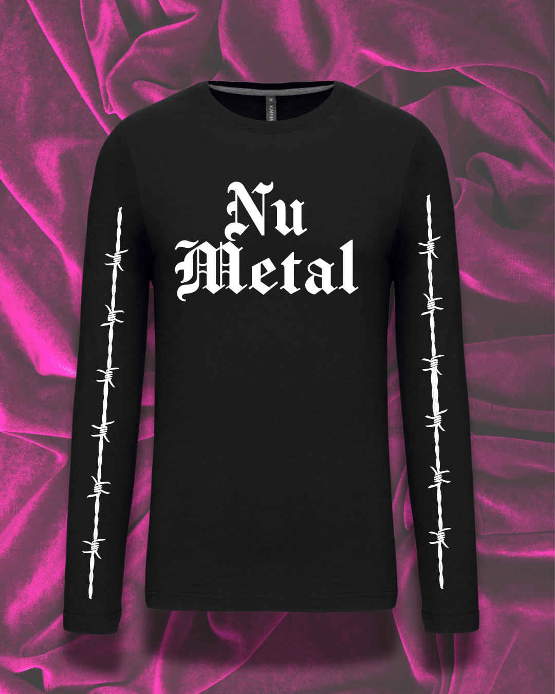 Nu Metal Long Sleeve Tee (Crop & Unisex Fit)