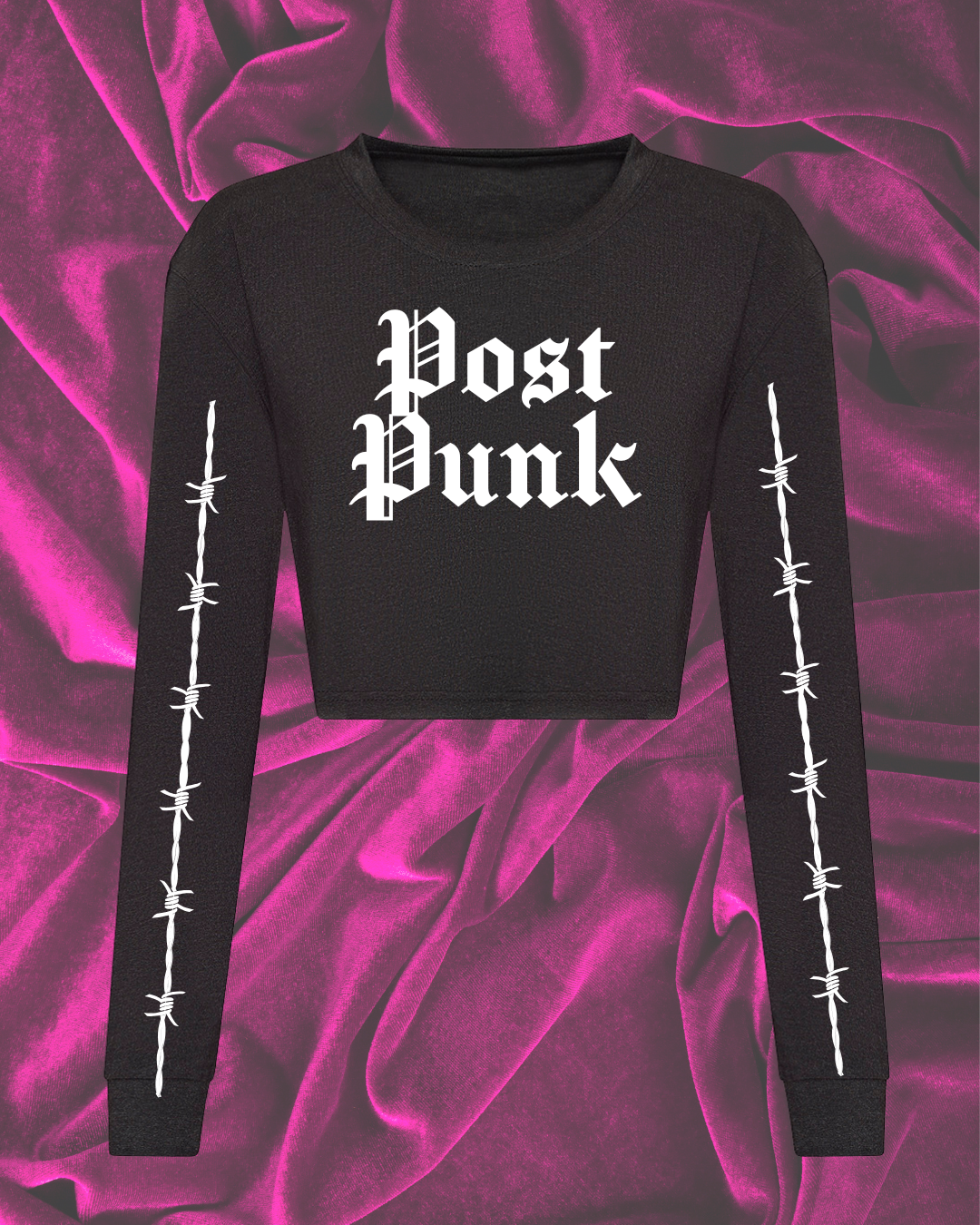 Death Metal Long Sleeve Tee (Crop & Unisex Fit)