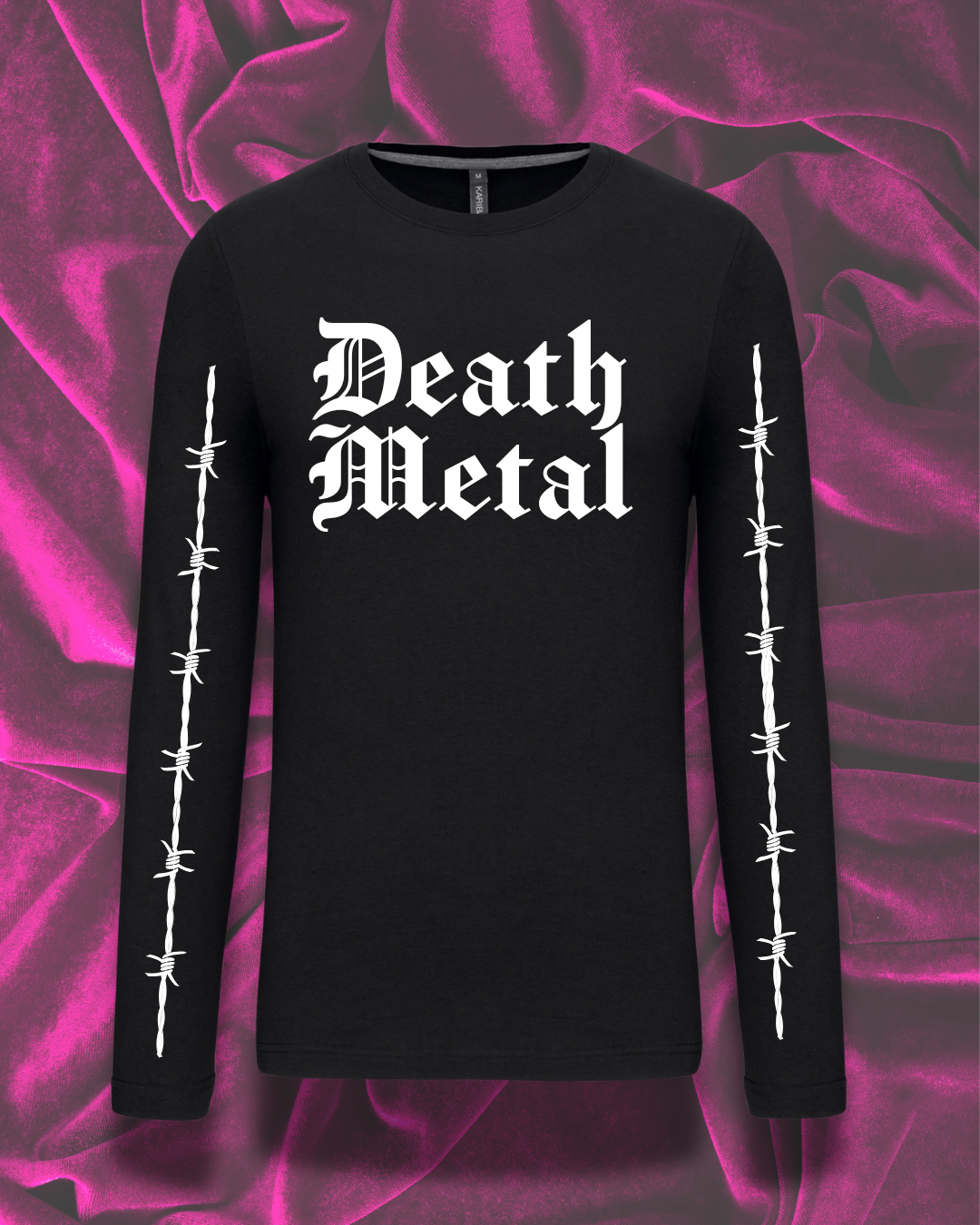 Death Metal Long Sleeve Tee (Crop & Unisex Fit)