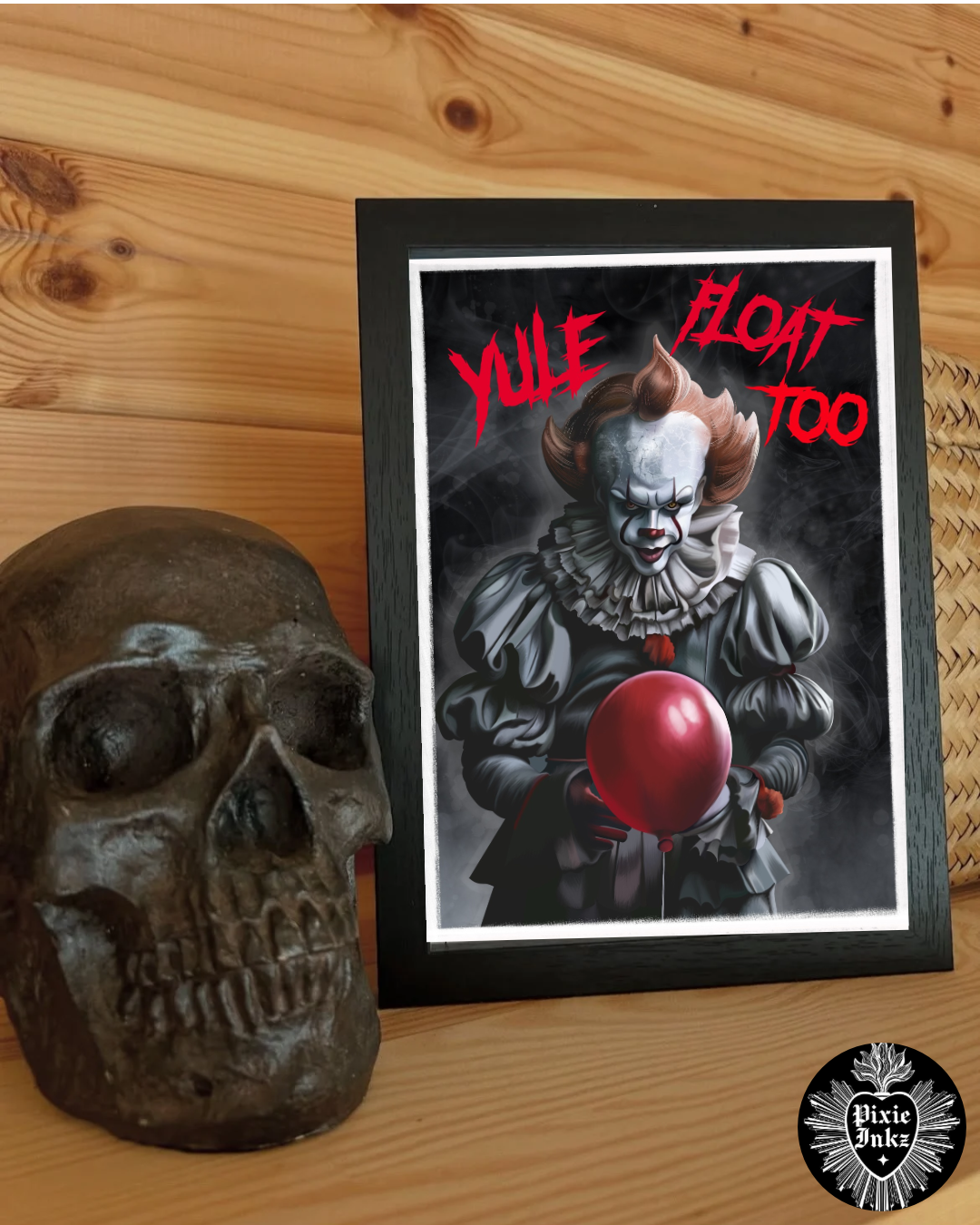 “Yule Float Too” Horror Christmas Card – Alternative Festive Greeting