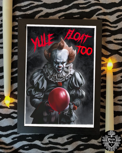 “Yule Float Too” Horror Christmas Card – Alternative Festive Greeting