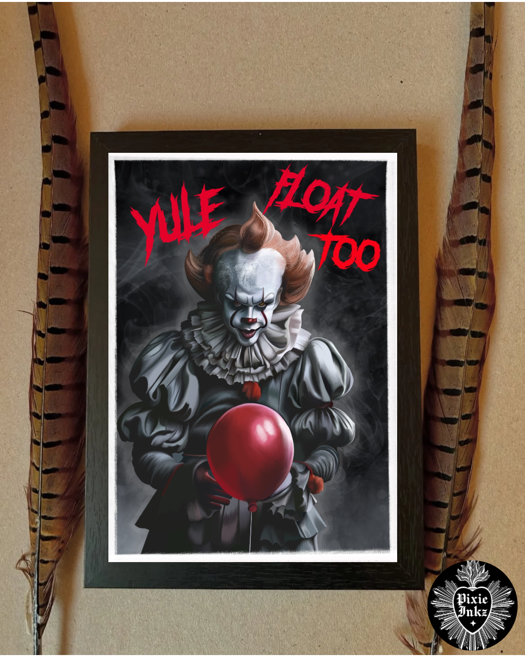 “Yule Float Too” Horror Christmas Card – Alternative Festive Greeting