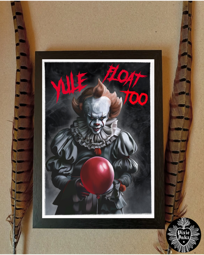 “Yule Float Too” Horror Christmas Card – Alternative Festive Greeting
