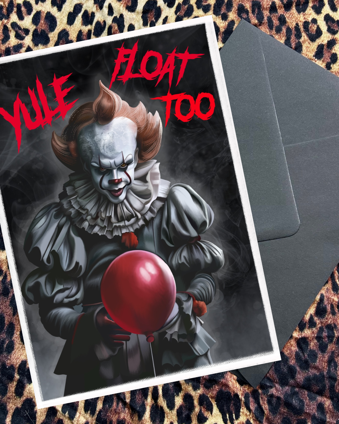 “Yule Float Too” Horror Christmas Card – Alternative Festive Greeting