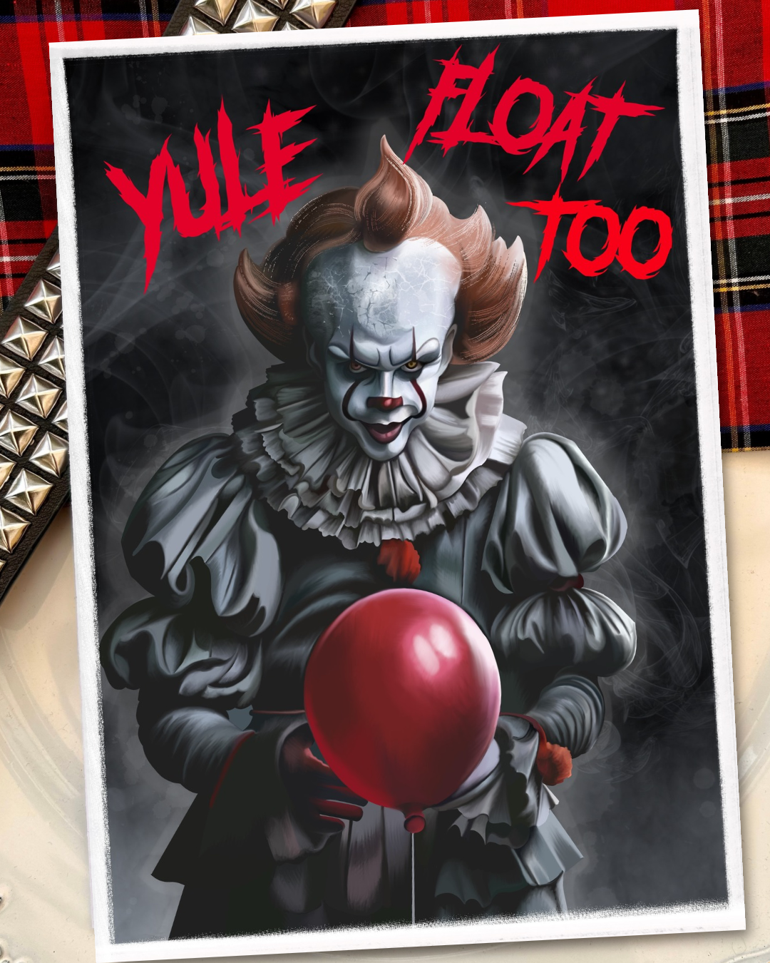“Yule Float Too” Horror Christmas Card – Alternative Festive Greeting