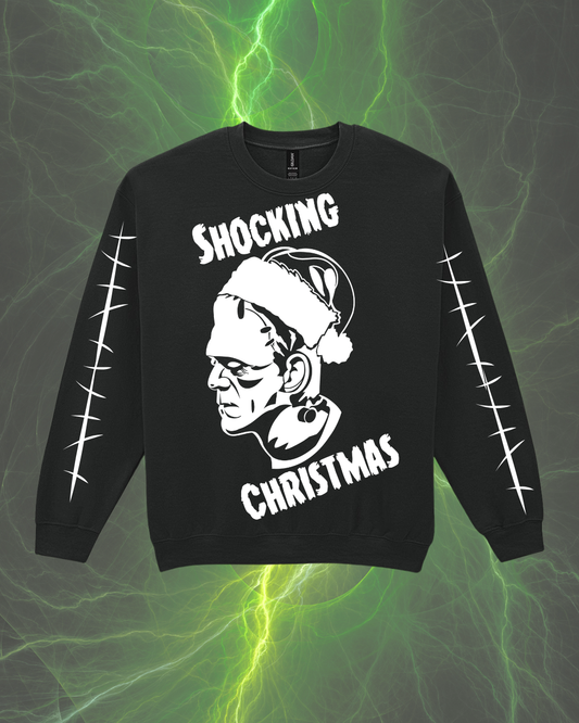 Shocking Christmas — Gothic Frankenstein-Inspired Christmas Jumper