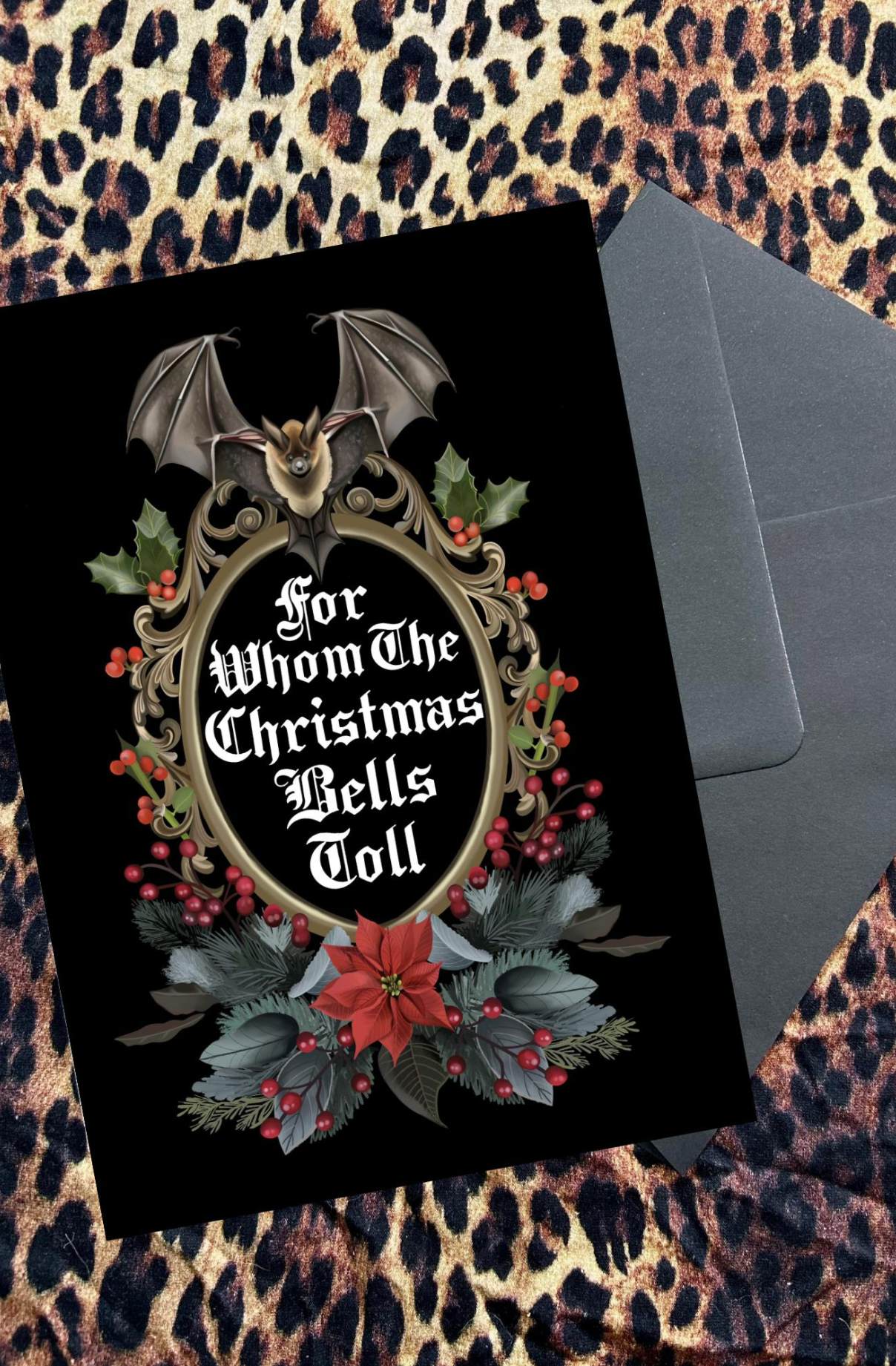 For Whom the Christmas Bells Toll – Gothic Christmas Card