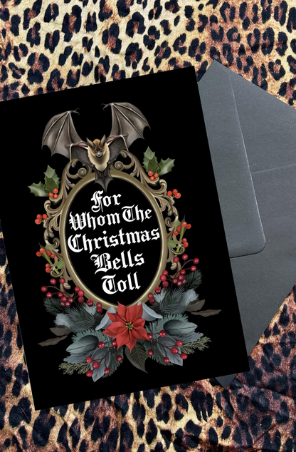 For Whom the Christmas Bells Toll – Gothic Christmas Card