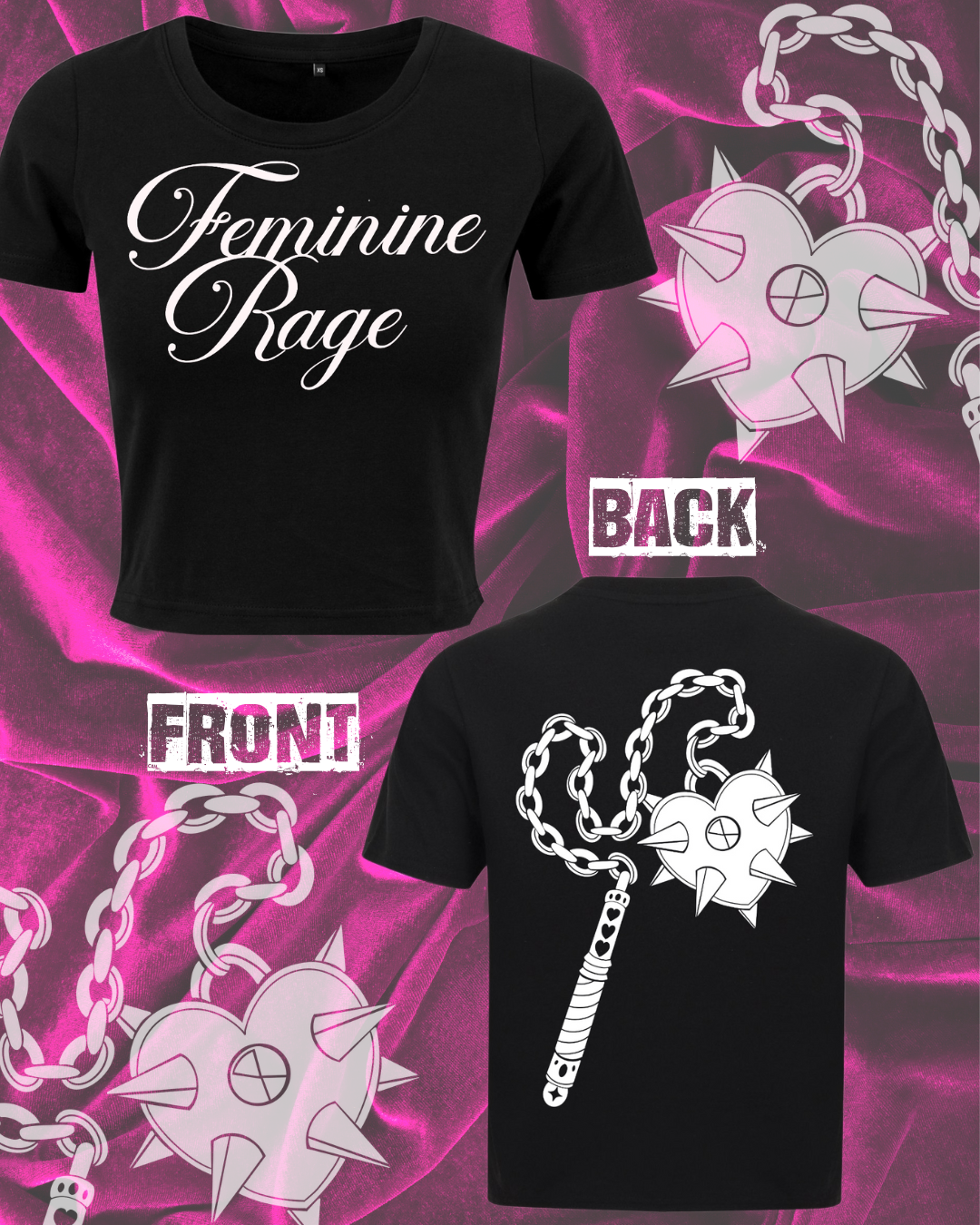 Feminine Rage T-Shirt | Unisex & Crop Fit