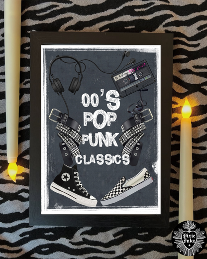 00s Pop Punk Classics – Alt Nostalgia Art Print / Greeting Card