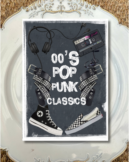 00s Pop Punk Classics – Alt Nostalgia Art Print / Greeting Card