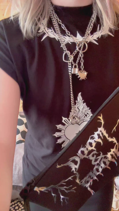 The Doom & Gloom Clutch/ Accessories Bag